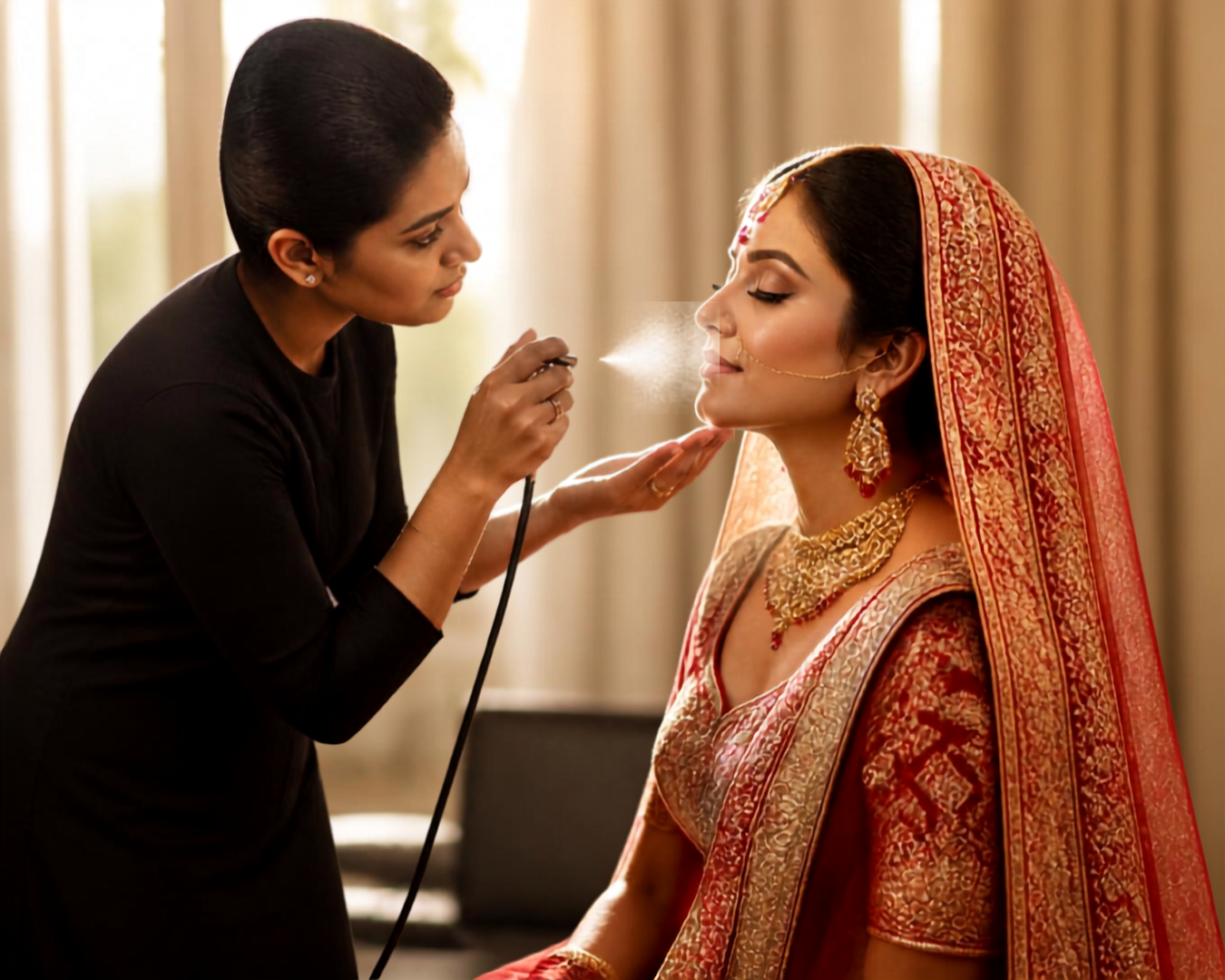 Airbrush Bridal Look