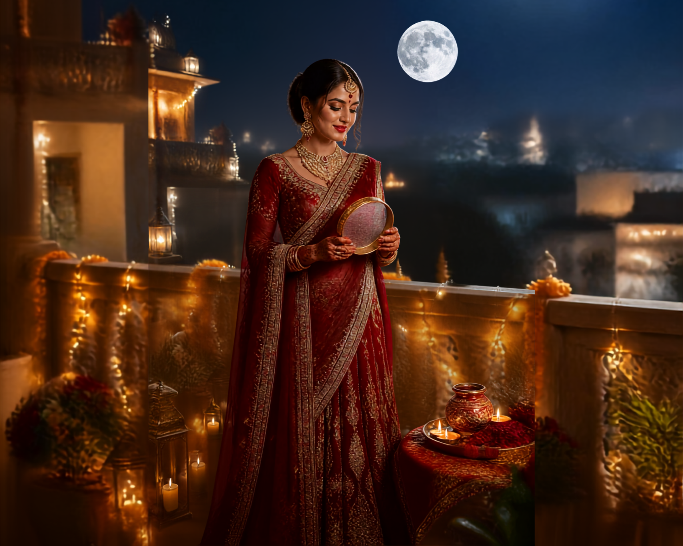 Festive Karwa Chauth Look